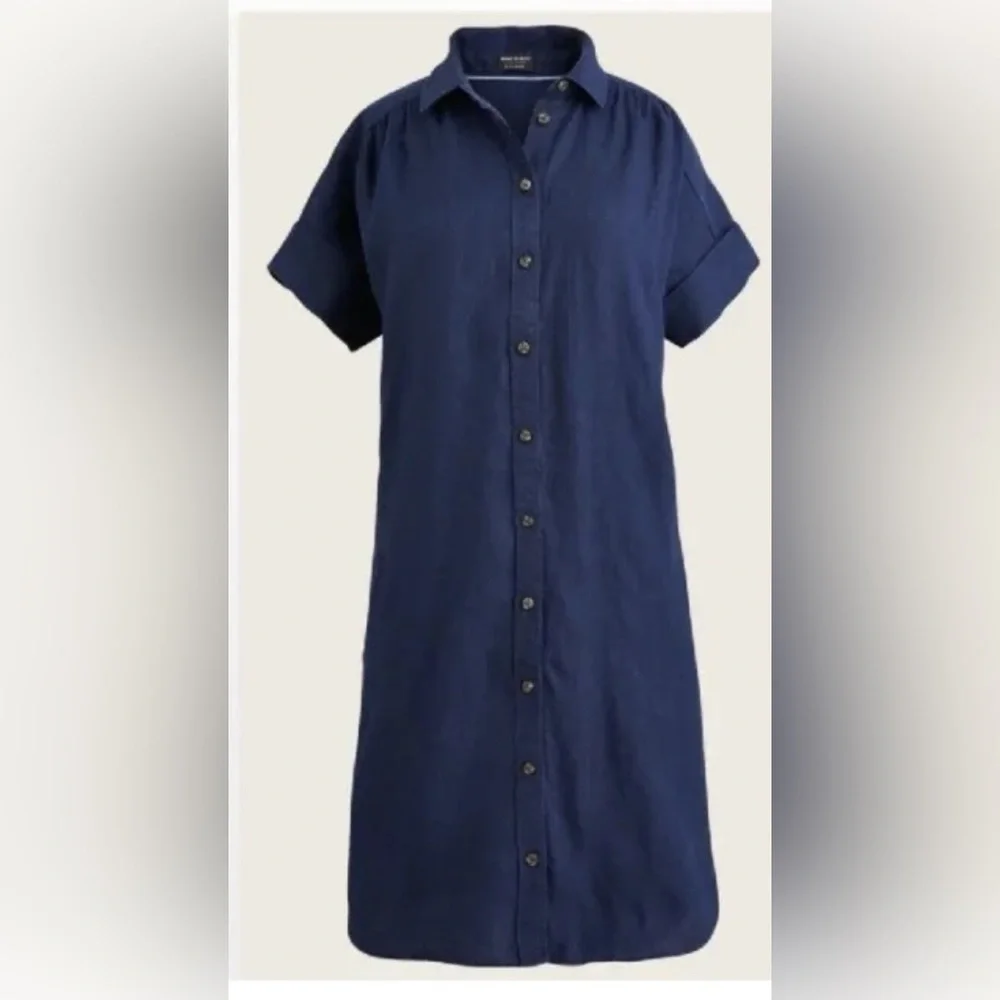 J. Crew Baird McNutt Irish Linen Shirt Dress XS - Picture 1 of 9
